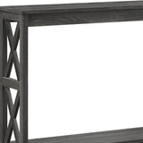 47" Gray Console Table With Storage