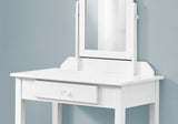 White Vanity Mirror And Storage Drawer