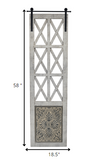 Distressed Full Length Door Panel Wall Decor