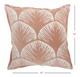 Coral And Ivory Scales Pattern Throw Pillow