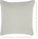 Solid Sand Distressed Throw Pillow