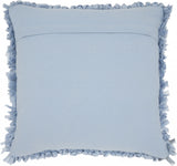 Loose Luscious Shag Light Blue Throw Pillow