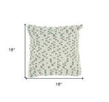 Light Blue Dotted Throw Pillow