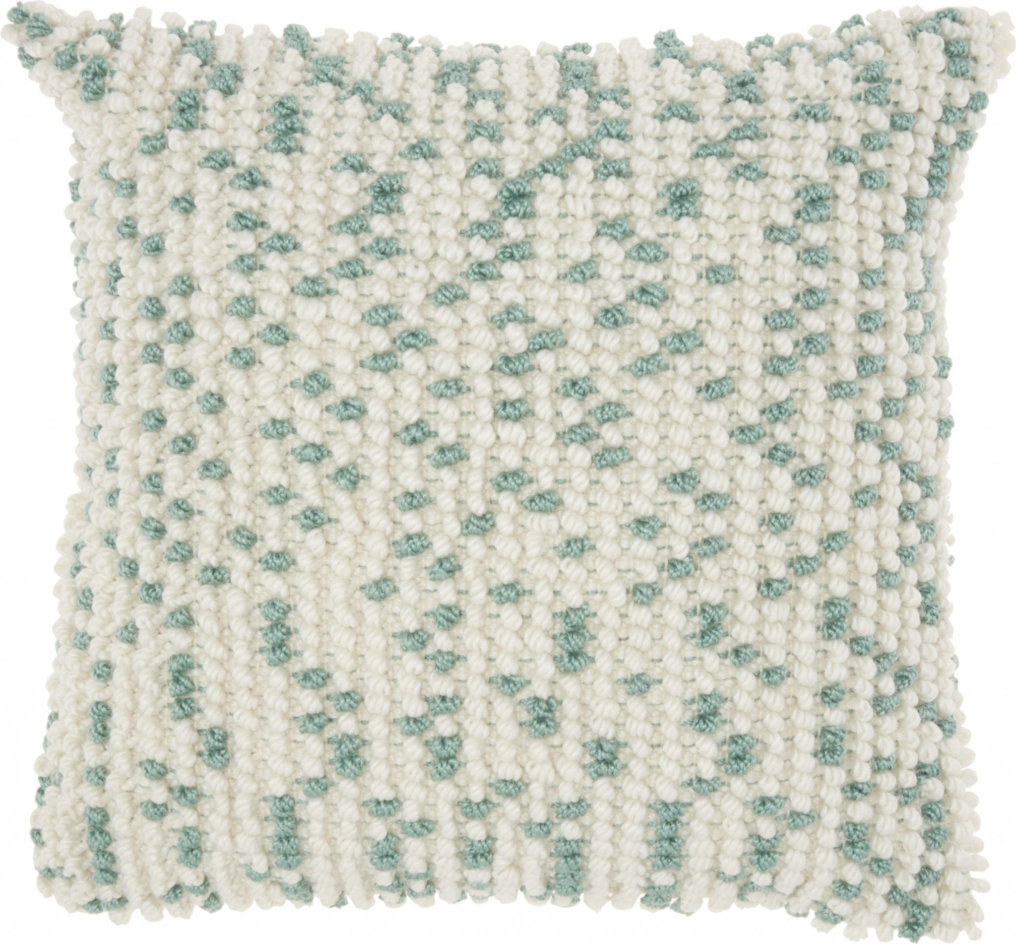 Light Blue Dotted Throw Pillow