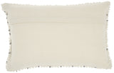 Light Gray Dotted Lumbar Pillow