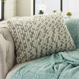 Light Gray Dotted Lumbar Pillow