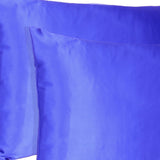 Royal Blue Dreamy Set Of 2 Silky Satin Standard Pillowcases