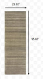 10'X13' Two-Toned Brown And Beige Indoor Area Rug