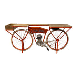Orange Flying Merkel Motorcycle Bar Cart
