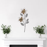 Metal Wire Flower Wall Decor Piece