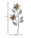 Metal Wire Flower Wall Decor Piece