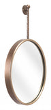 Gold Round Mirror with Hanging Hook