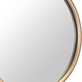 Gold Thick Border Round Mirror