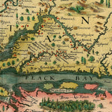 24" X 32" Map Of Virginia C1627 Vintage  Poster Wall Art