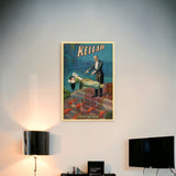 Kellar Levitation Vintage Magic Unframed Print Wall Art