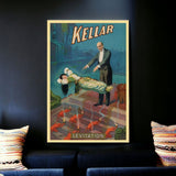 Kellar Levitation Vintage Magic Unframed Print Wall Art