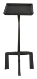 23" Black Aluminum Square End Table