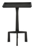 23" Black Aluminum Square End Table