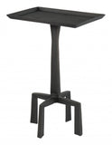 23" Black Aluminum Square End Table