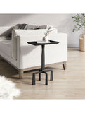 23" Black Aluminum Square End Table