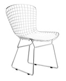 Set Of 2 Silver Slat Back Dining Chairs