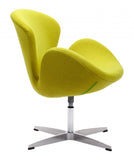 Lime Green Scoop Swivel Chair