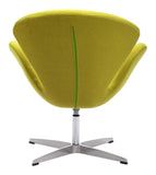 Lime Green Scoop Swivel Chair