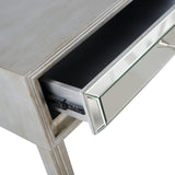 Antiqued Silver Finish Console Table