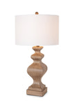 Set of 2 Soft Brown Curvy Table Lamps