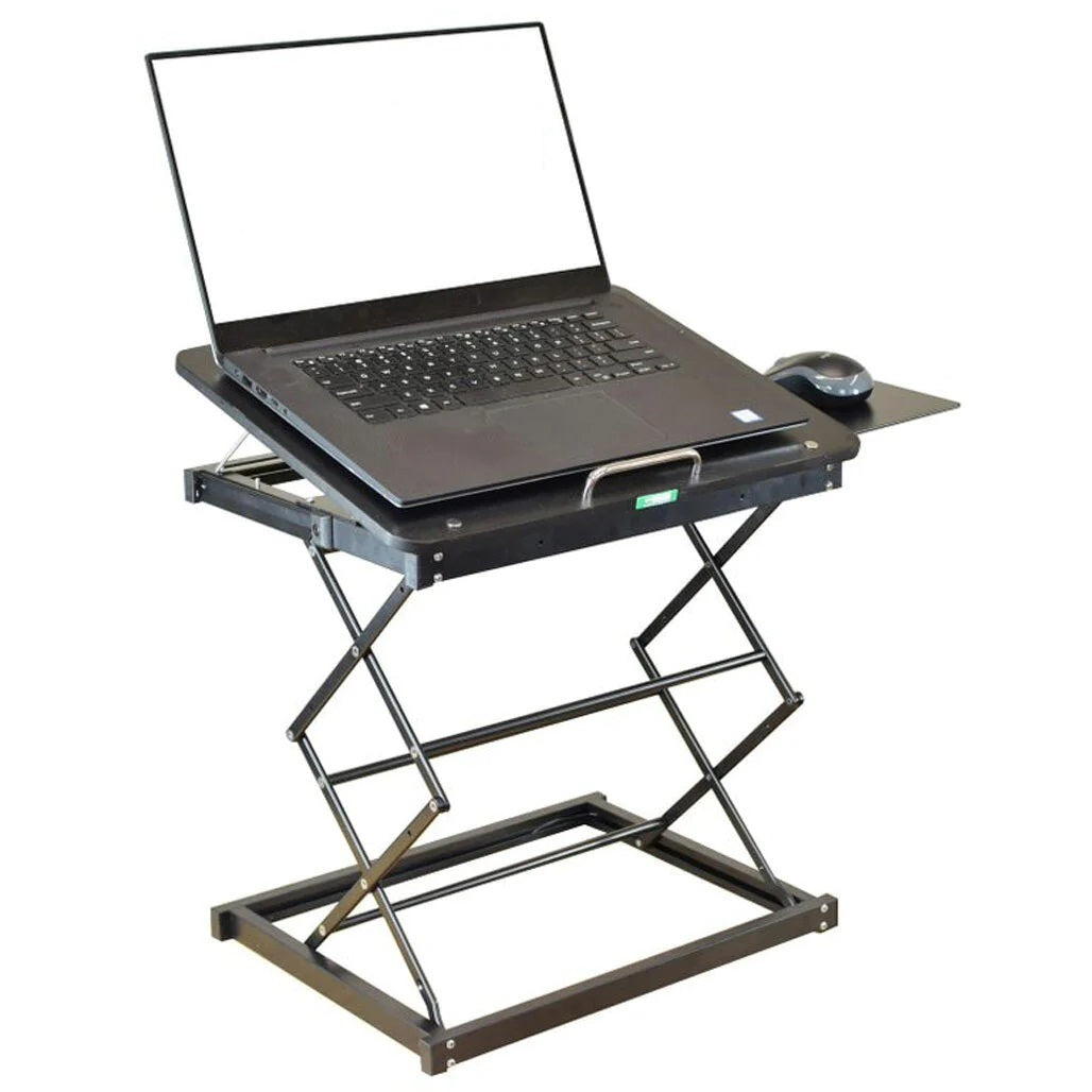 Black Compact Folding Laptop Desk or Laptop Stand with Mousepad