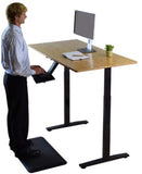 Natural Bamboo Dual Motor Electric Office Adjustable Computer Desk