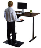 Black on Black 45" Bamboo Dual Motor Electric Office Adjustable Computer Desk