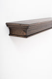 47" Black Wash EL Floating Wall Shelf