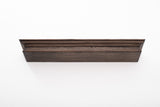 47" Black Wash EL Floating Wall Shelf