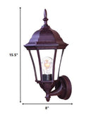 Dark Brown Carousel Lantern Wall Light