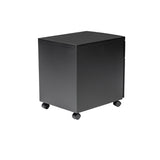 Black Two Drawer Rolling Filing Cabinet