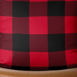 Red and Black Buffalo Plaid Throw Pillow