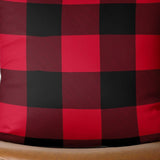 Red and Black Buffalo Plaid Throw Pillow