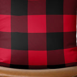 Red and Black Buffalo Plaid Throw Pillow