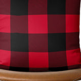 Red and Black Buffalo Plaid Throw Pillow Cover