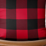 Red and Black Buffalo Plaid Throw Pillow Cover