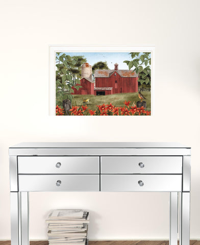 Summer Days 6 White Framed Print Wall Art