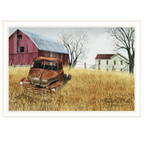 Granddads Old Truck 10 White Framed Print Wall Art