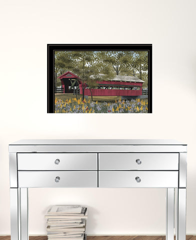 Pottersburg Bridge 5 Black Framed Print Wall Art