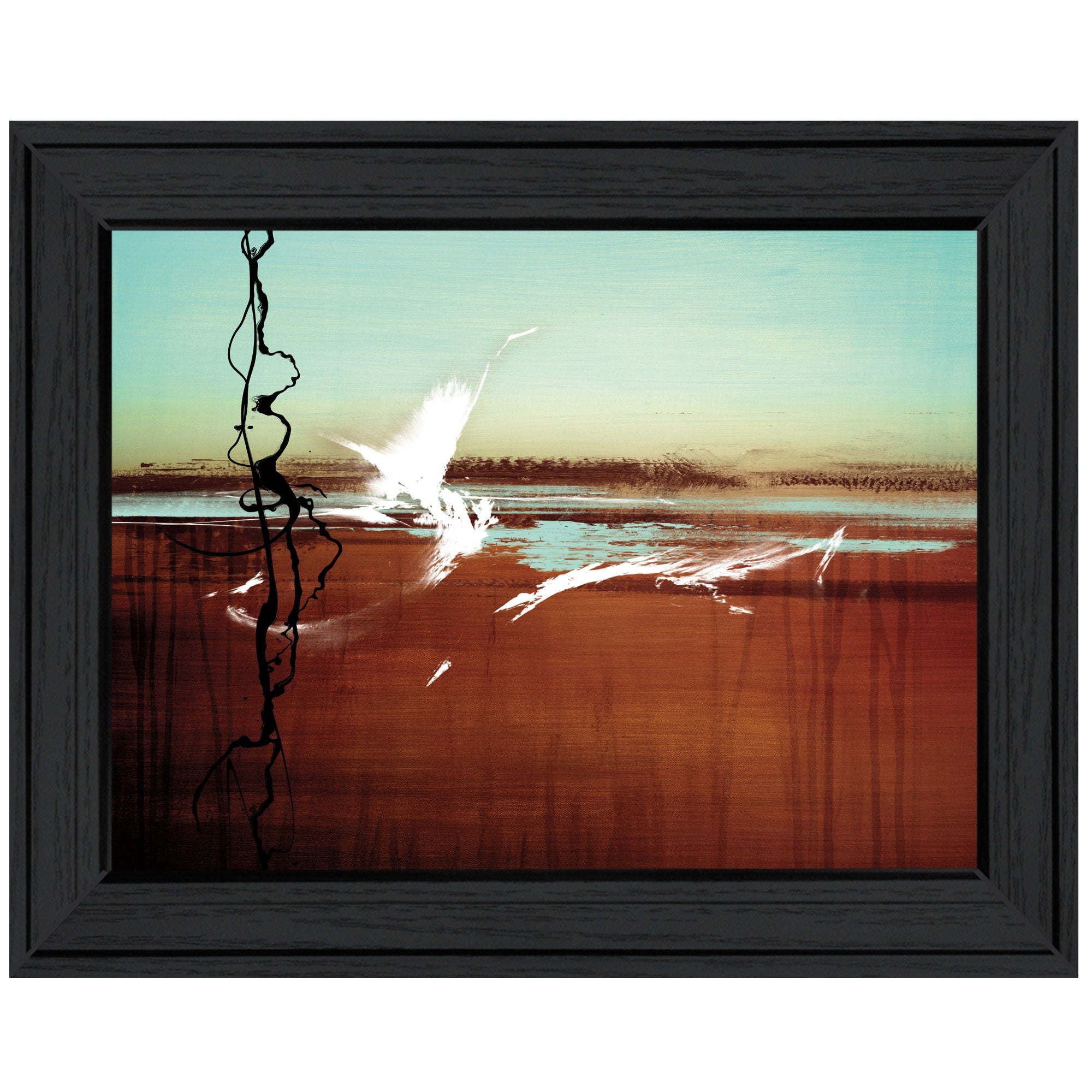 Liquid Paint 2 Black Framed Print Wall Art