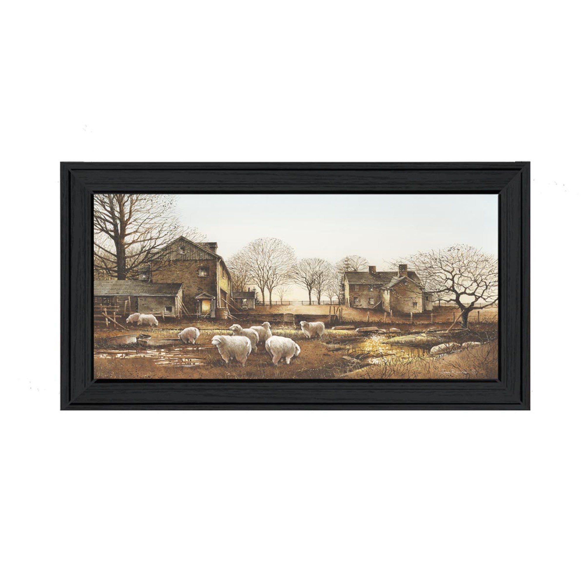 Early Risers Black Framed Print Wall Art