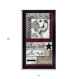 Cherish The Small Things 2 Black Framed Print Wall Art