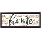 Home 5 Black Framed Print Wall Art