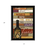 The Best Wine 1 Black Framed Print Wall Art