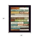 Today Is A New Day 2 Black Framed Print Wall Art